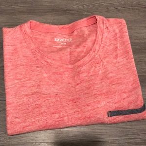 Express Red faded Tee Shirt